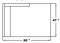 Right Arm Double Chaise