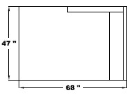 Left Arm Double Chaise