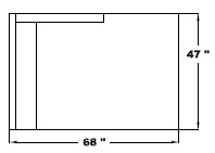 Right Arm Double Chaise