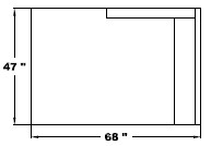 Left Arm Double Chaise