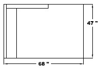 Right Arm Double Chaise