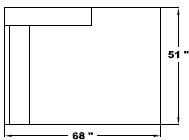 Right Arm Double Chaise