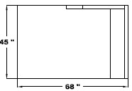Left Arm Double Chaise