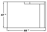 Left Arm Double Chaise