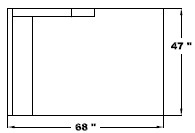 Right Arm Double Chaise