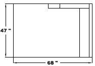 Left Arm Double Chaise