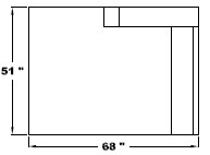 Left Arm Double Chaise