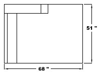 Right Arm Double Chaise