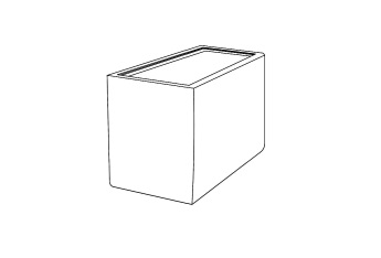 SQUARE BUMPER WITH WOOD TRAY