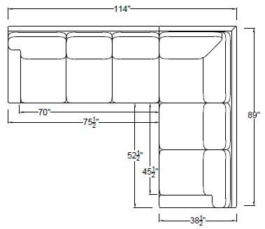 LEFT ARM SLEEPER SOFA