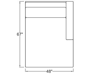 Right Arm Double Chaise