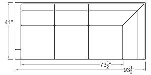 Left Arm Corner Sofa
