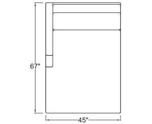 Left Arm Double Chaise 