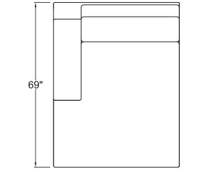Left Arm Double Chaise 