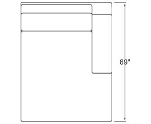Right Arm Double Chaise