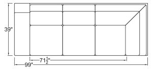 Left Arm Corner Sofa