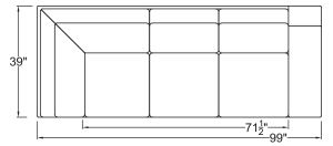 Right Arm Corner Sofa