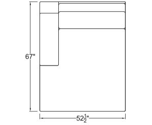 Left Arm Double Chaise 