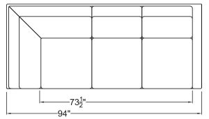 Right Arm Corner Sofa