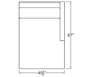 Right Arm Double Chaise