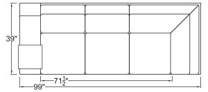 Left Arm Corner Sofa