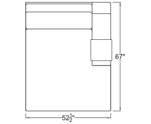Right Arm Double Chaise