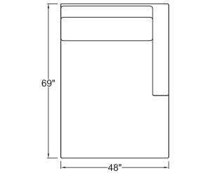 Right Arm Double Chaise
