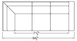 Right Arm Corner Sofa