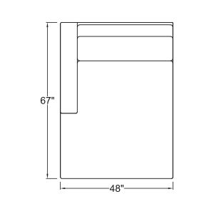 Left Arm Double Chaise 