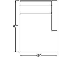Right Arm Double Chaise