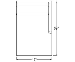 Right Arm Double Chaise