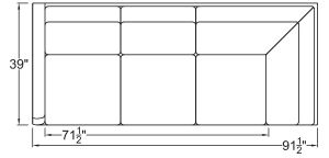 Left Arm Corner Sofa