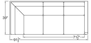 Right Arm Corner Sofa