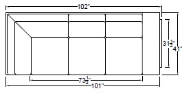 Right Arm Corner Sofa