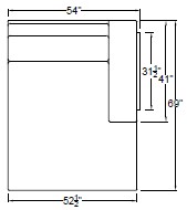Right Arm Double Chaise