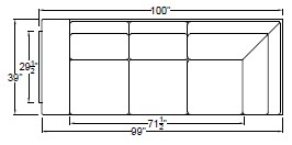 Left Arm Corner Sofa