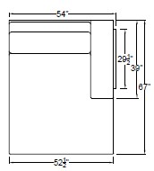Right Arm Double Chaise