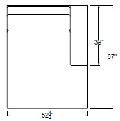Right Arm Double Chaise