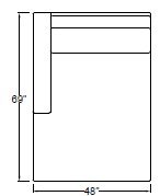 Left Arm Double Chaise 