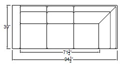 Left Arm Corner Sofa