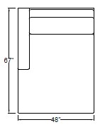Left Arm Double Chaise 