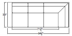 Left Arm Corner Sofa