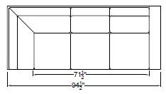 Right Arm Corner Sofa