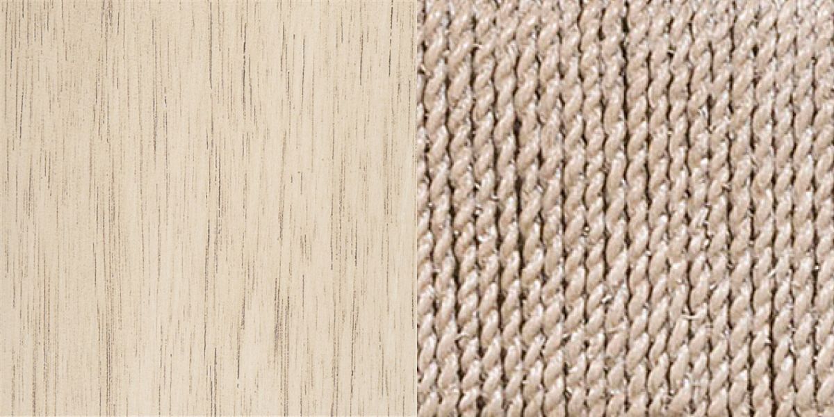 Linen on wood with Linen on abaca rope
